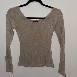 Elegant Beige Women's Top